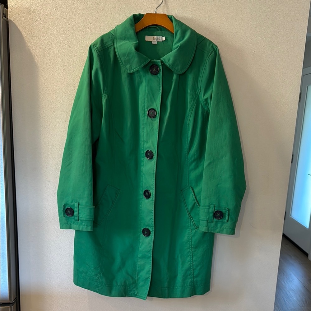 Boden Brand Green Women's Raincoat Coat